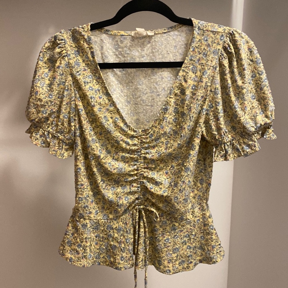 Floral print crop top